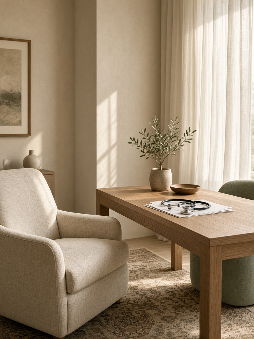 Consultation room of Dr. Heba Mohamed Ezz El-Arab, geriatric medicine